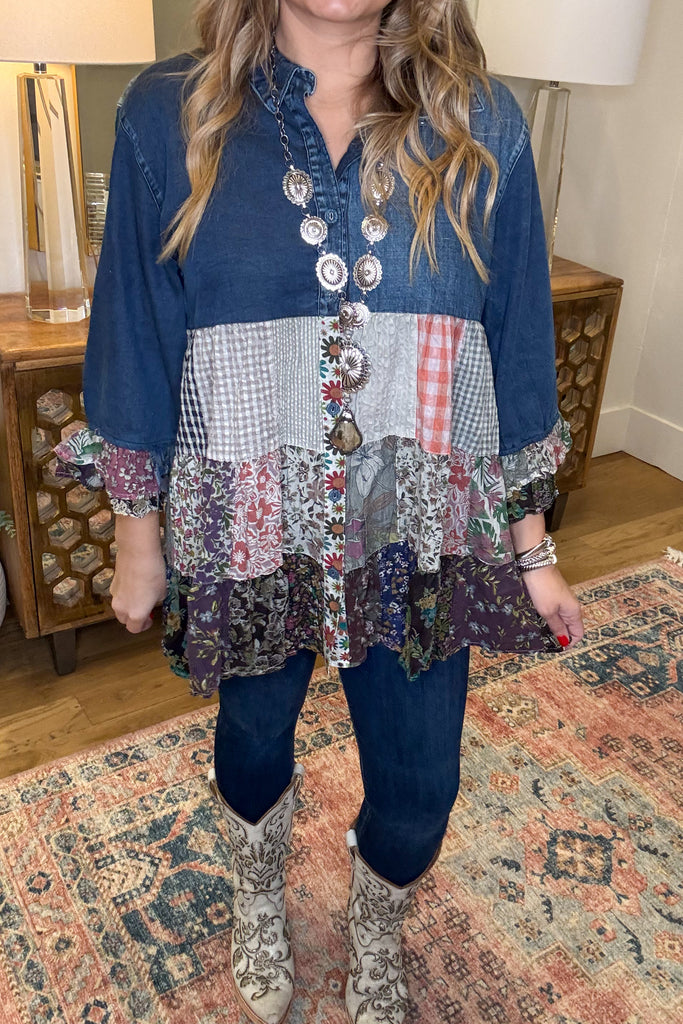 PRE ORDER: Just My Style Tunic - Vintage - 100% Cotton