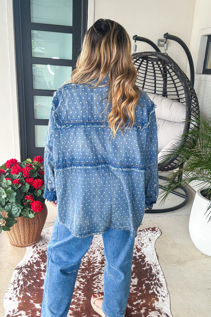 Starlight Patchwork Denim Shirt - 100% Cotton