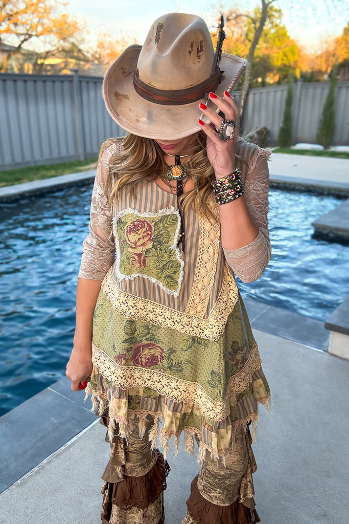 PRE ORDER: Desert Outlaw Distressed Hat - Handmade - Made in USA
