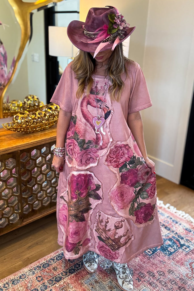 PRE ORDER: The Flamingo Crown Hat - Handmade - One of a Kind