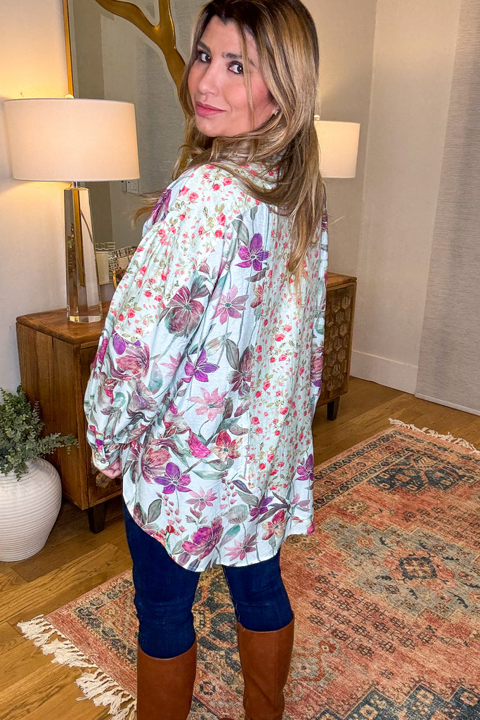 Wildflower Walks Tunic - Mint