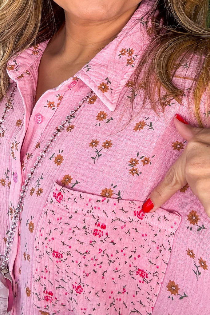 Daisy Dreams Tunic - Pink - 100% Cotton
