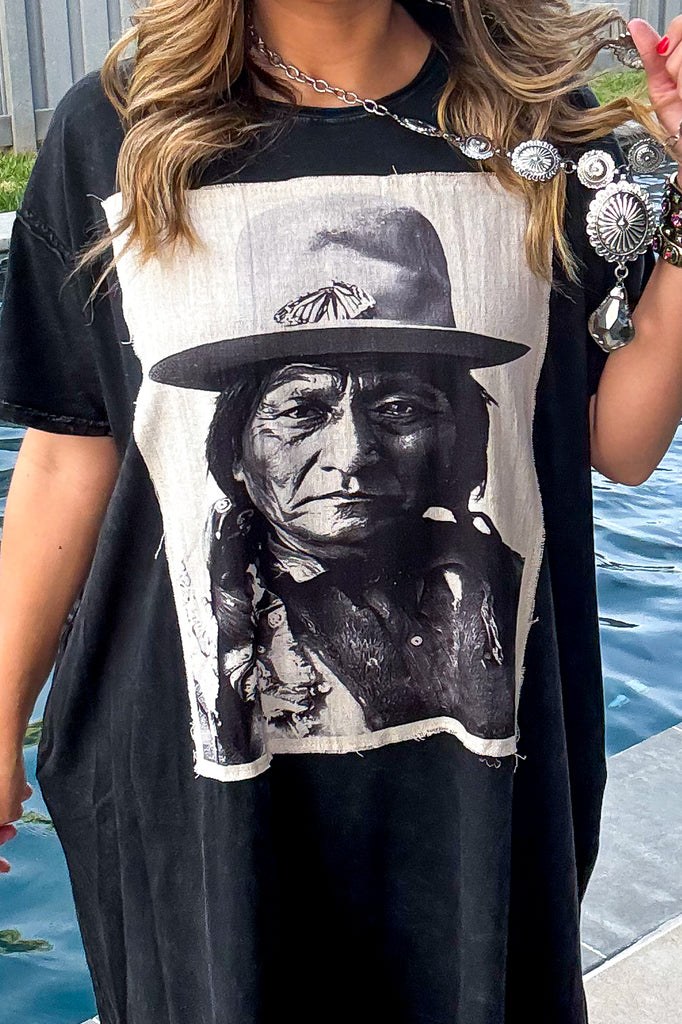 Geronimo Maxi Cotton Oversized Jersey Dress - 100% Cotton