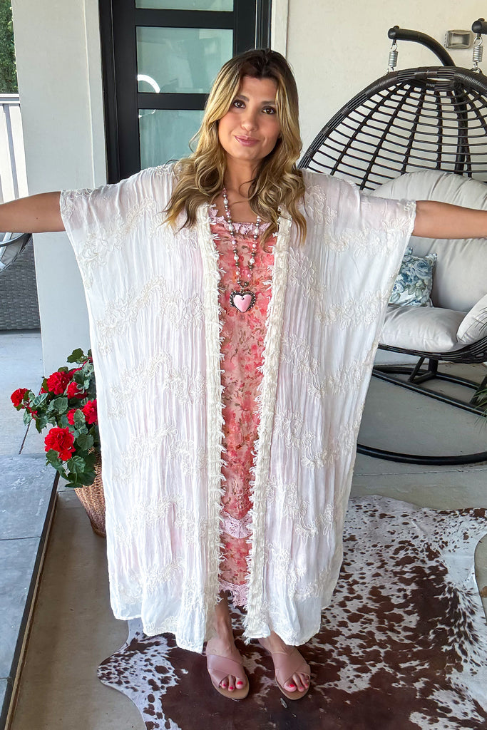 Ocean Air Kimono - Natural