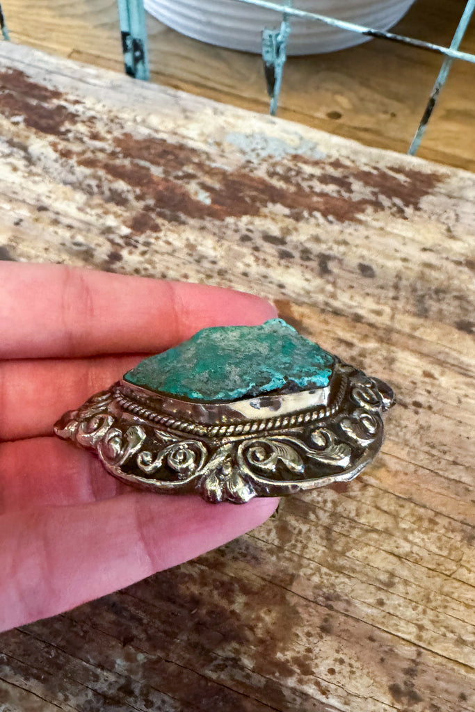 Sacred Earth Statement Ring - Rare From Kingman Arizona