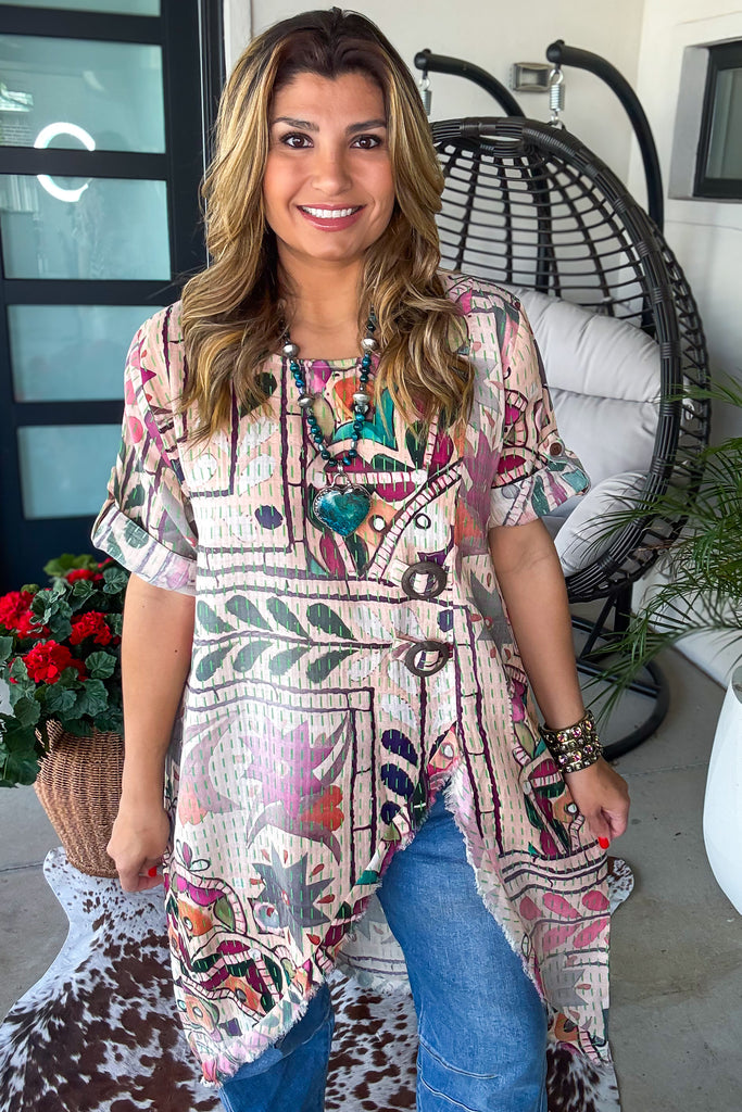 Love is Alive Tunic - 100% Cotton