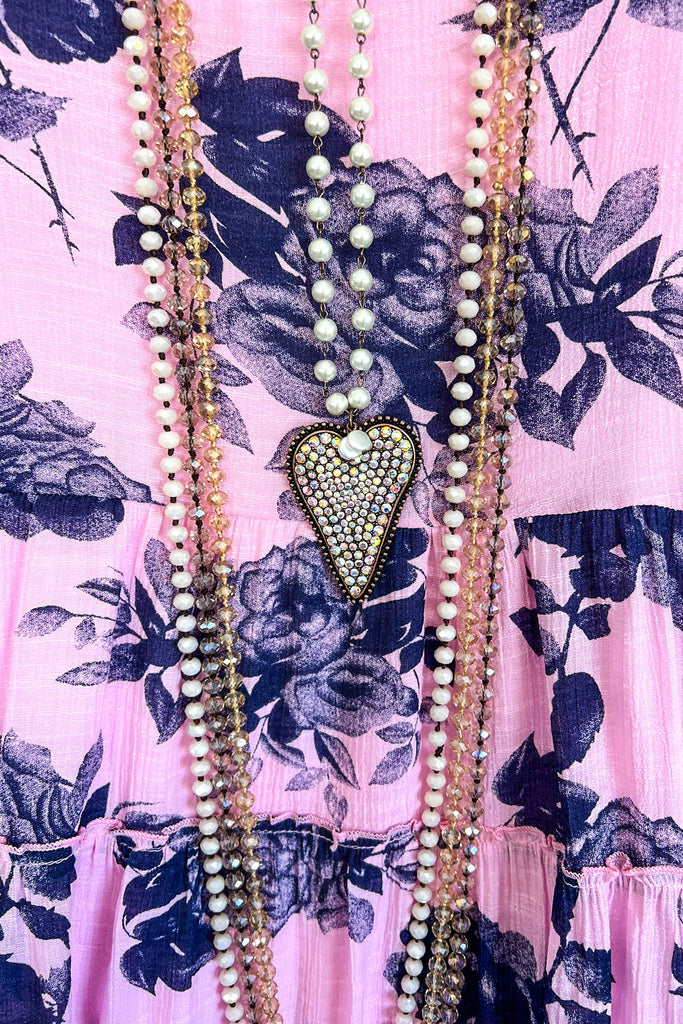 Painted Rose Tunic - Pink