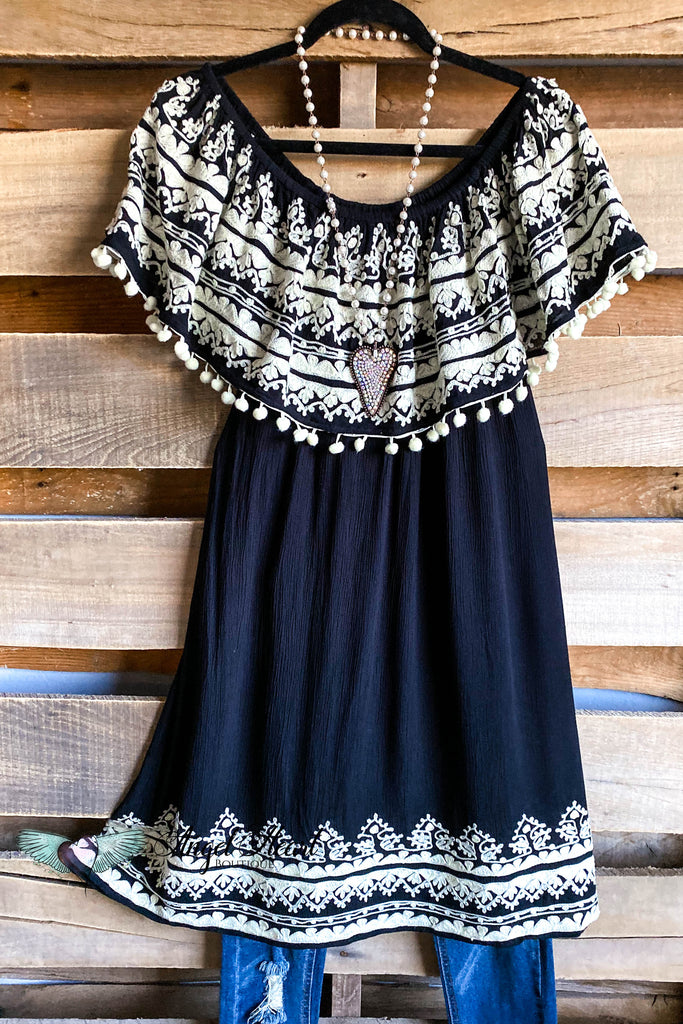 AHB EXCLUSIVE: Beautiful Reflection Tunic - Black