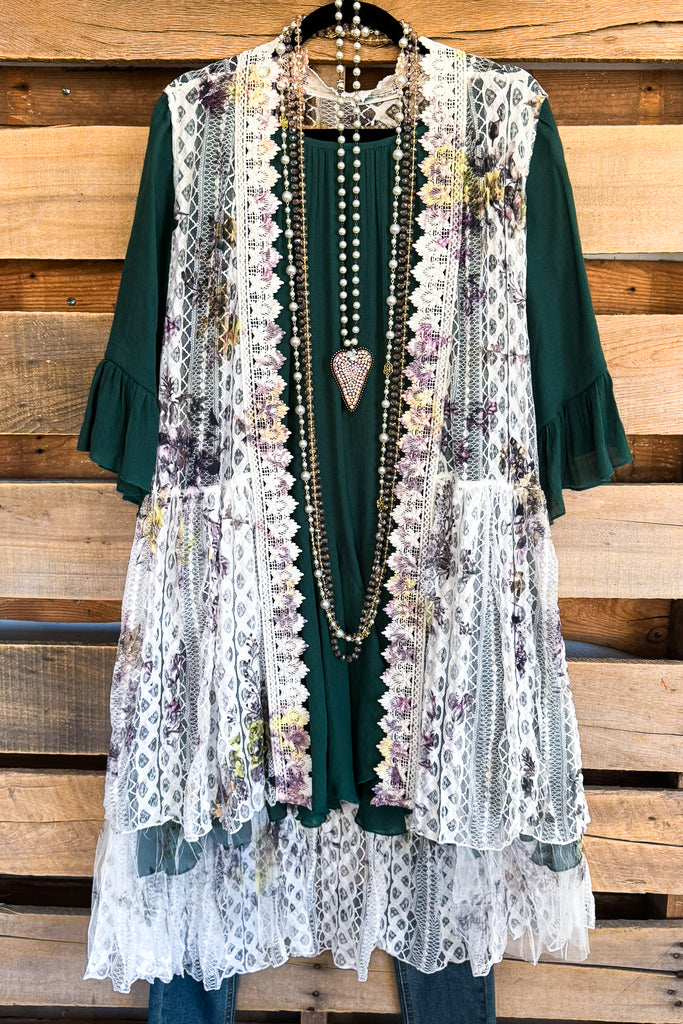 AHB EXCLUSIVE: Brighten My Day Vest - Ivory/Yellow.