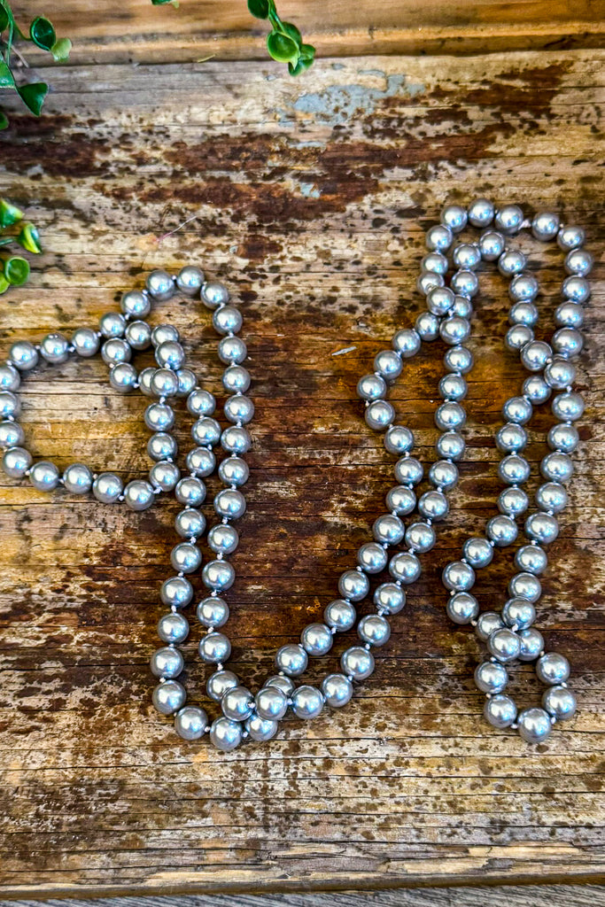 Shadows Of Love Beaded Necklace - Gray