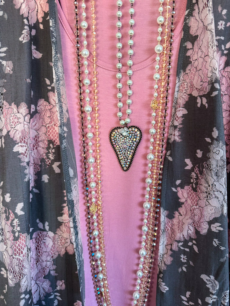 Everything Is Alright Oversized Kimono - Gray