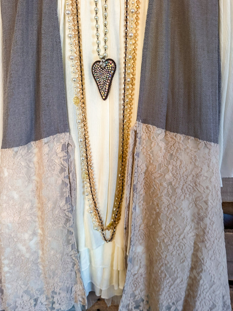 Vintage Impressions Vest - Grey/Taupe