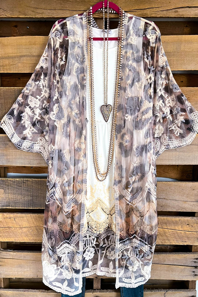 AHB EXCLUSIVE: More Than Just a Friend Lace Kimono - Leopard