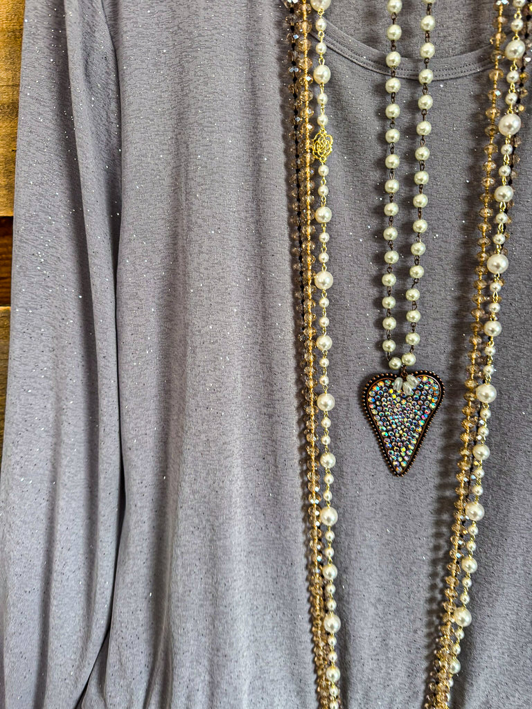 Outshine The Rest Top - Light Gray