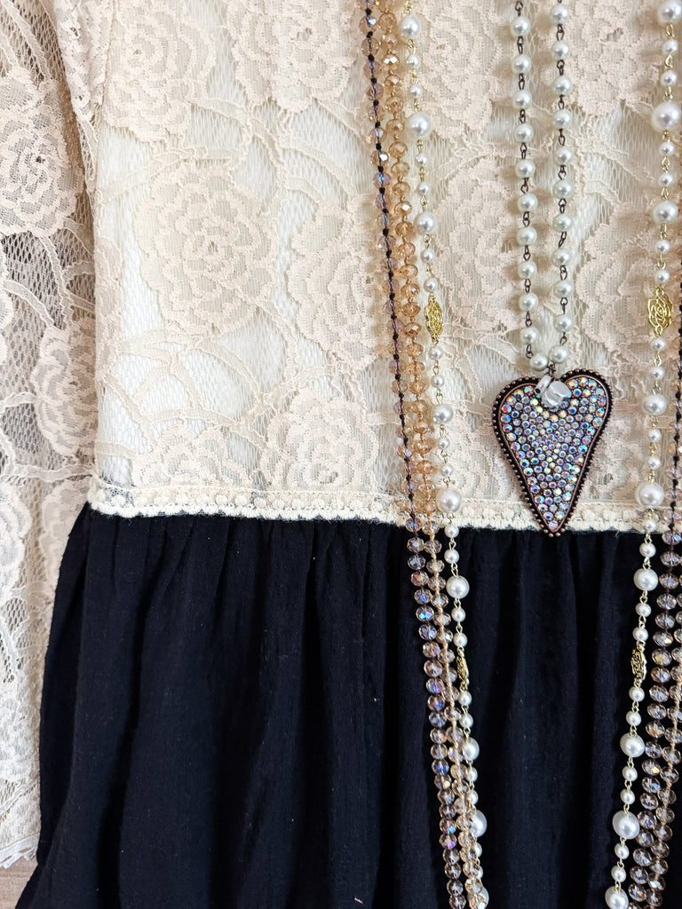 Metro Treasure Tunic - Black - 100% COTTON