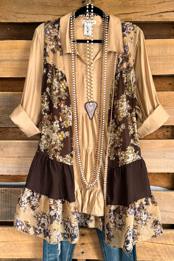 Generating Greatness Vest - Beige-Brown