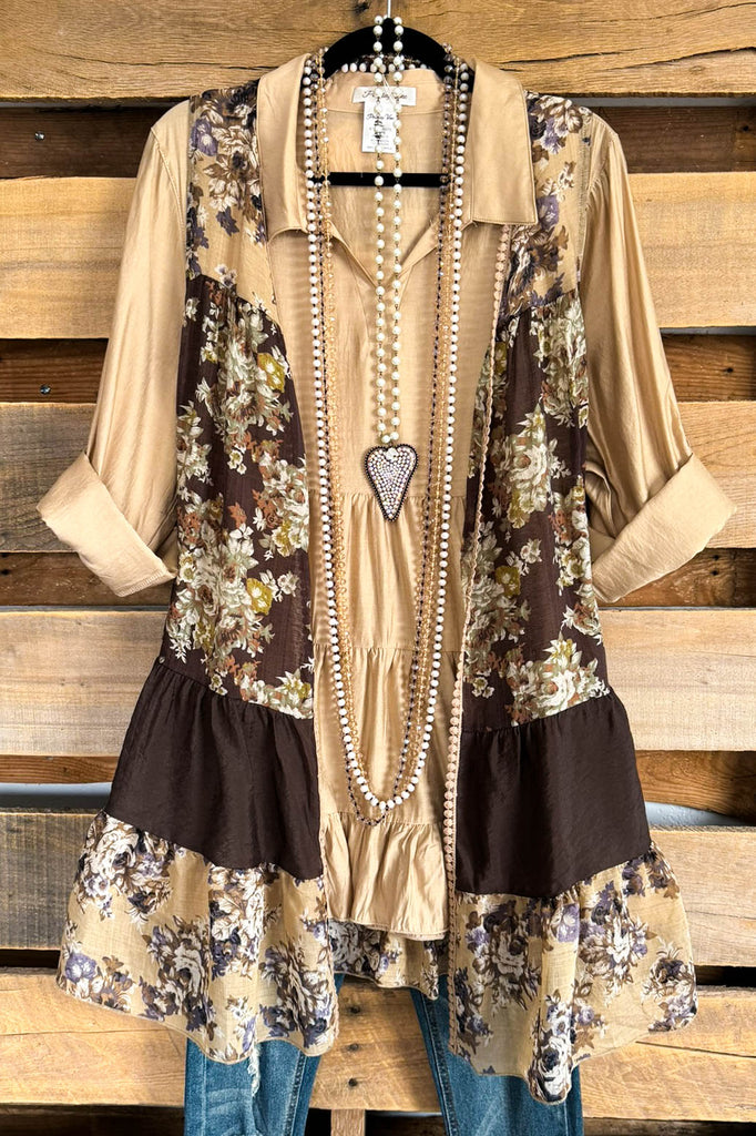 Generating Greatness Vest - Beige-Brown