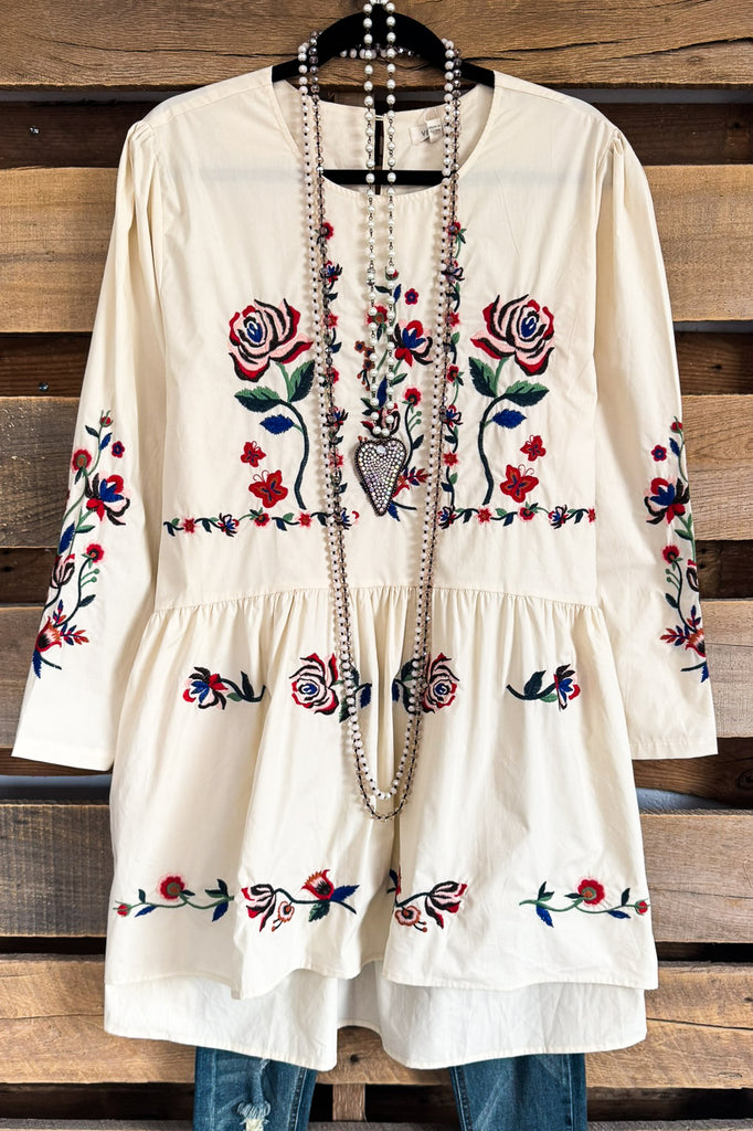 Minute in Time Tunic/Dress - Beige