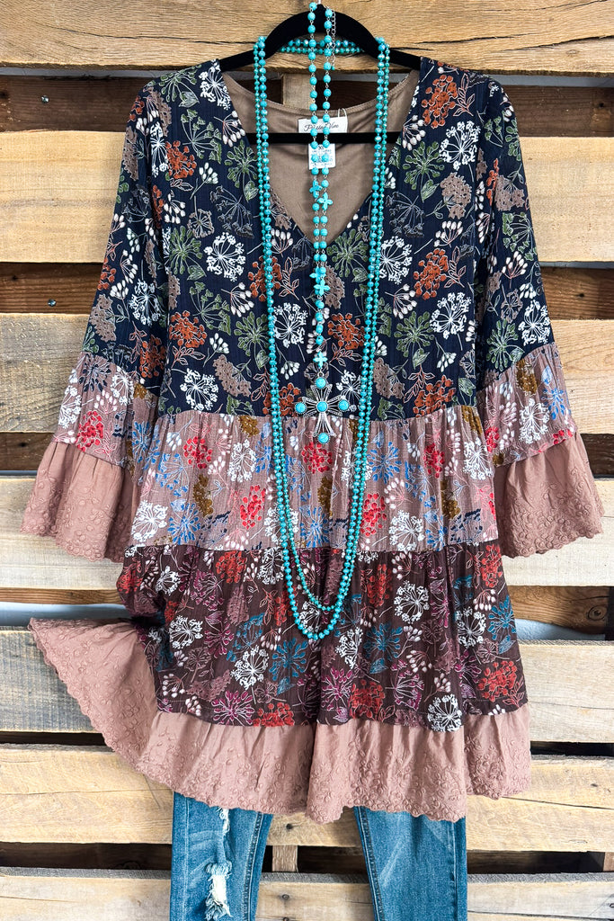 Unforgettable Moment Tunic/Dress - Navy (Size 12-16)