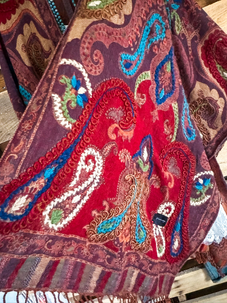 NATURAL FABRIC: Lets Tango Ruana - Tango - 100% WOOL