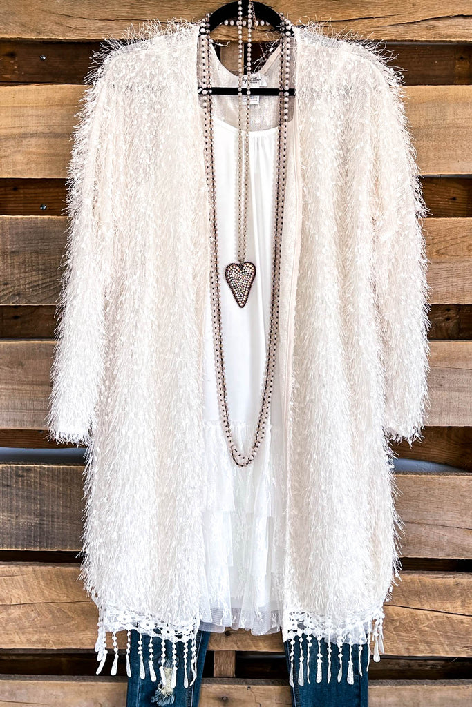 AHB EXCLUSIVE: When In Love Oversized Cardigan - Off White