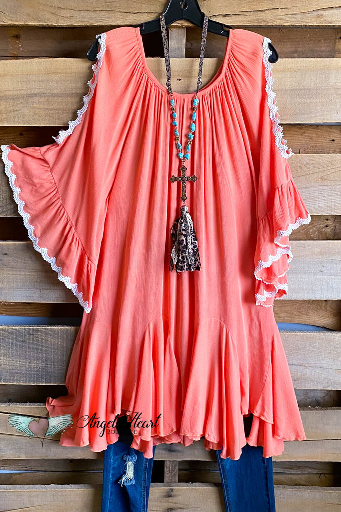AHB EXCLUSIVE: Classy Oversized Tunic - Peach - SALE