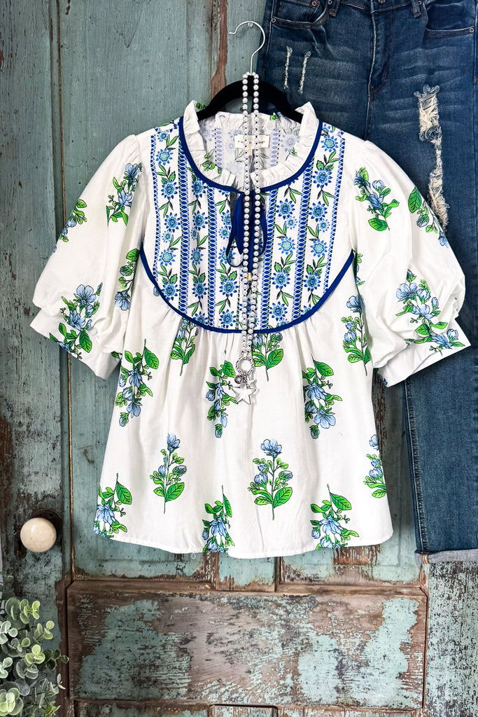 Ivory Horizon Top - Off White - 100% COTTON (S-M-L)