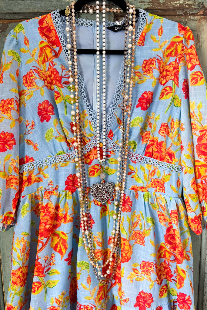 Promises Kept Dress - Blue