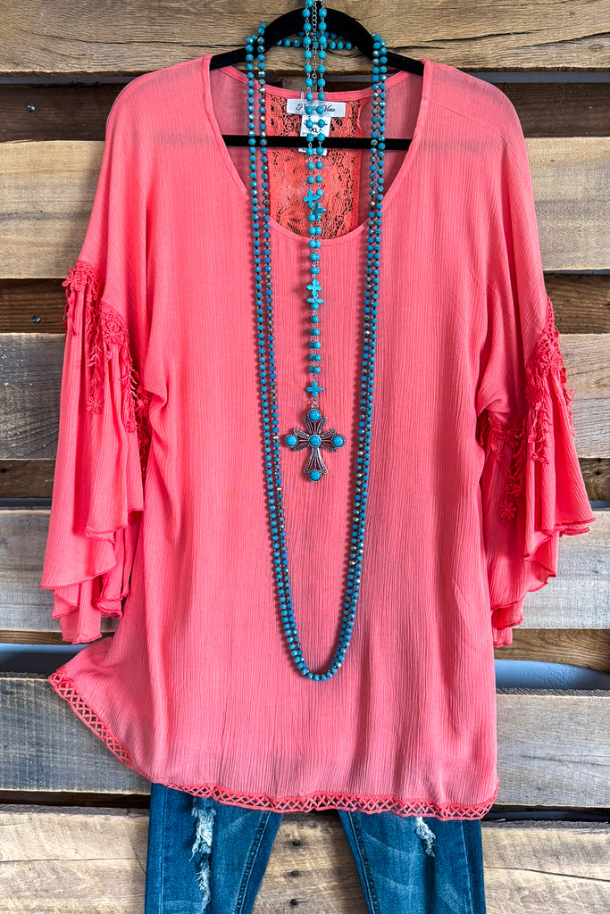 The Best Part Tunic - Peach