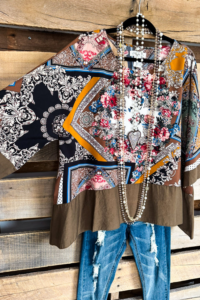 Vintage Delight Top Petite Length - Chocolate