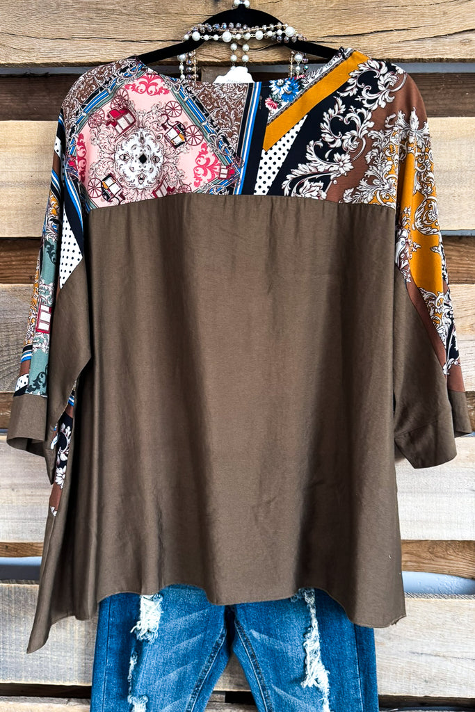 Vintage Delight Top Petite Length - Chocolate