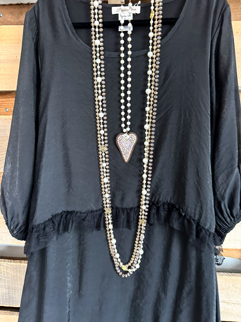 Sweetest Soul Maxi Dress - Black