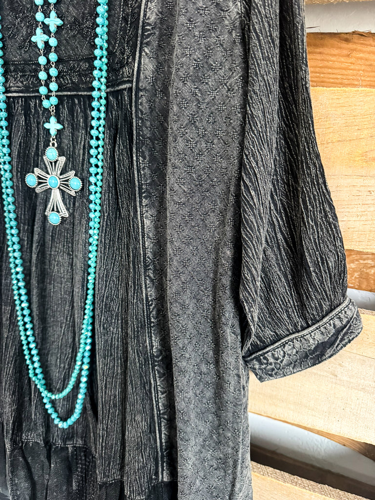 Times To Remember Dress - Charcoal