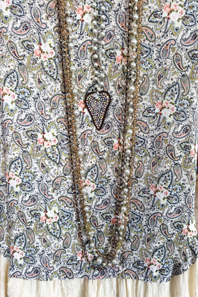 All I Ask Tunic/Dress - Multi-Beige