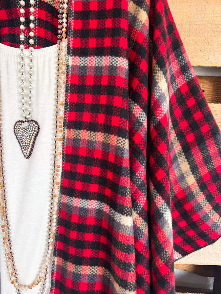 Join The Club Poncho - Red