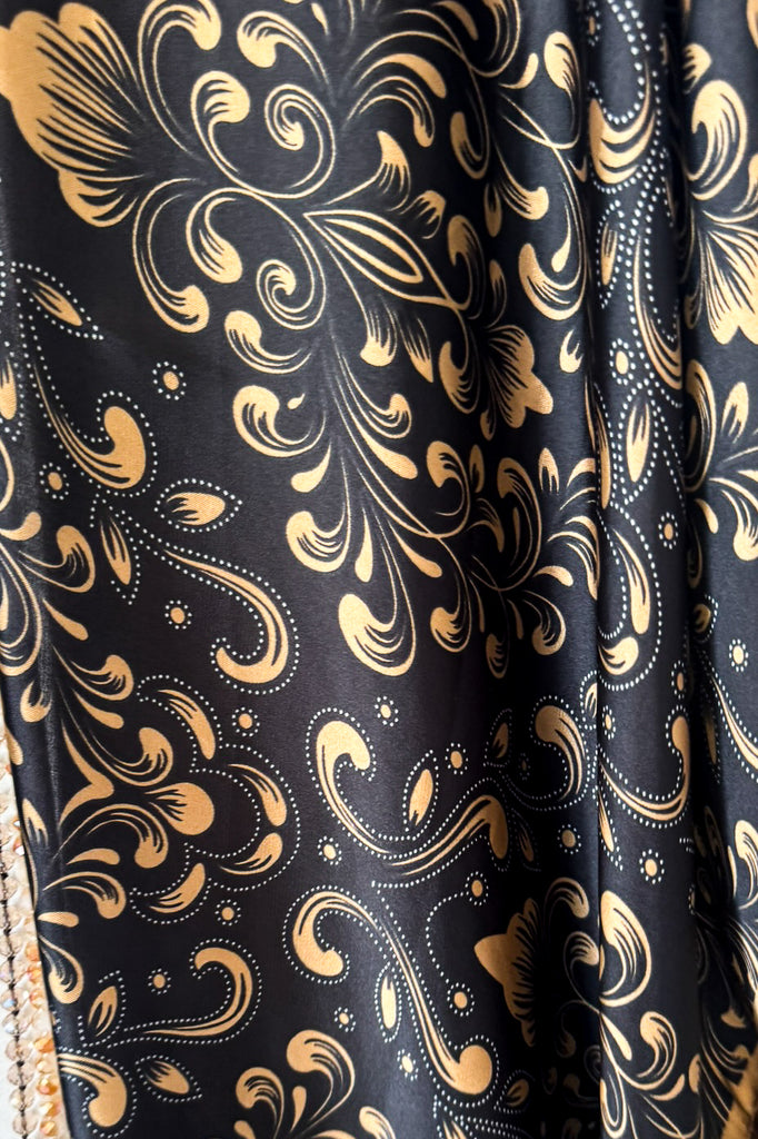 High Point Paisley Kimono - Black