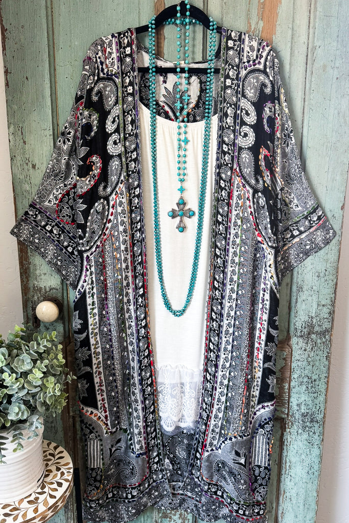 Bohemian Charm Duster - Ruth Black