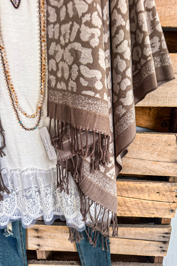 Off The Clock Poncho - Beige