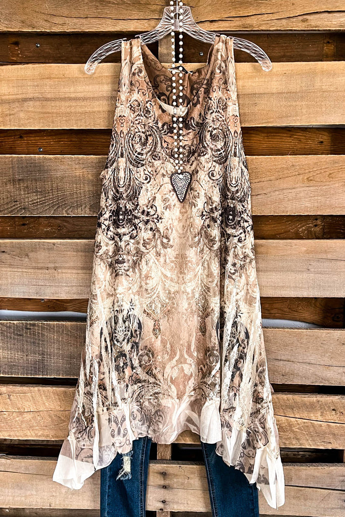 AHB EXCLUSIVE: Love is Alive Tunic - Beige/7TP