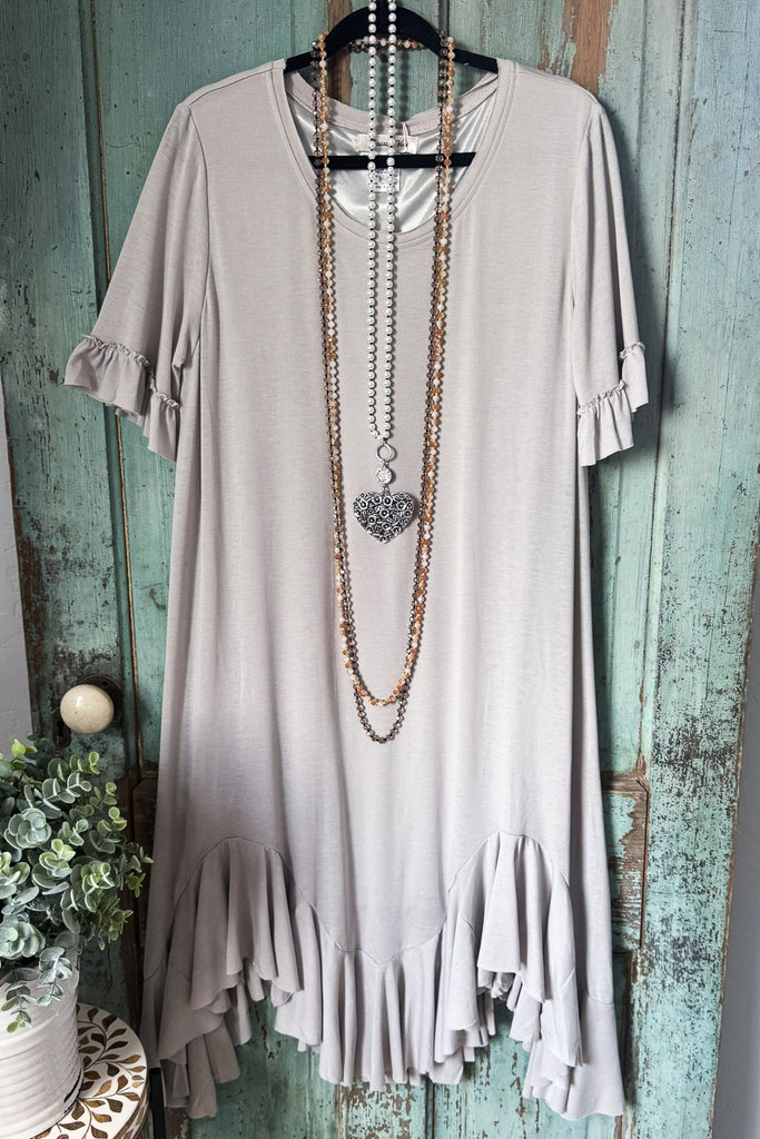 Lonesome For You Dress - Gray