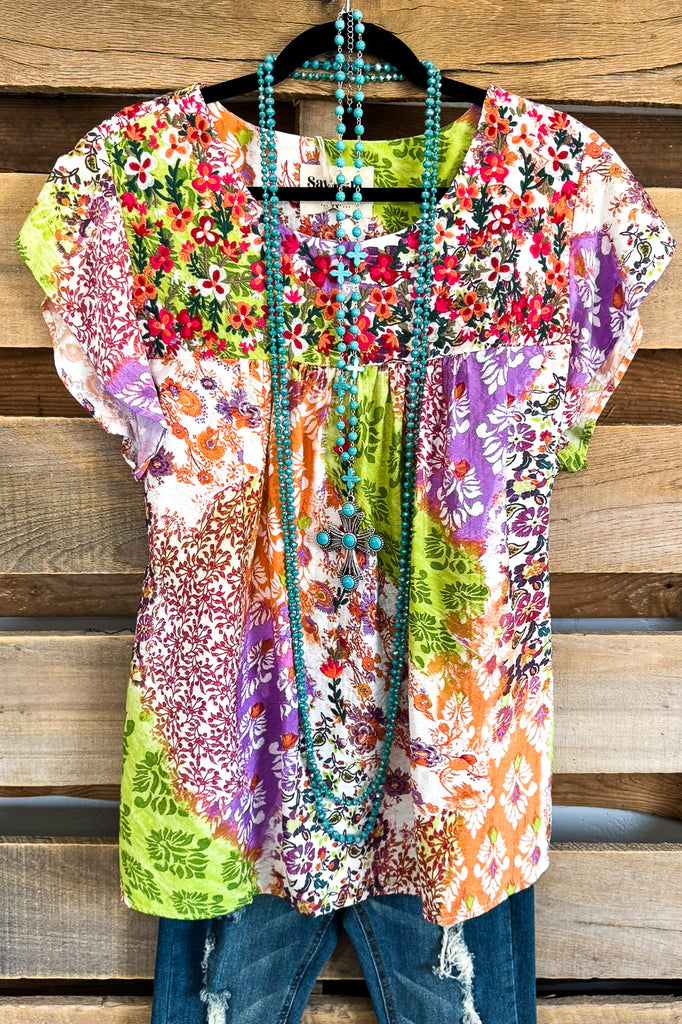 Dare To Indulge Blouse - Multi - SALE