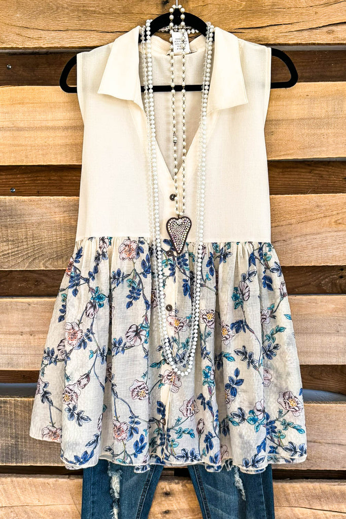 Sea Front Top - Beige