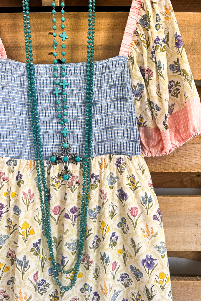 Wildflower Avenue Maxi Dress -Yellow - 100% COTTON