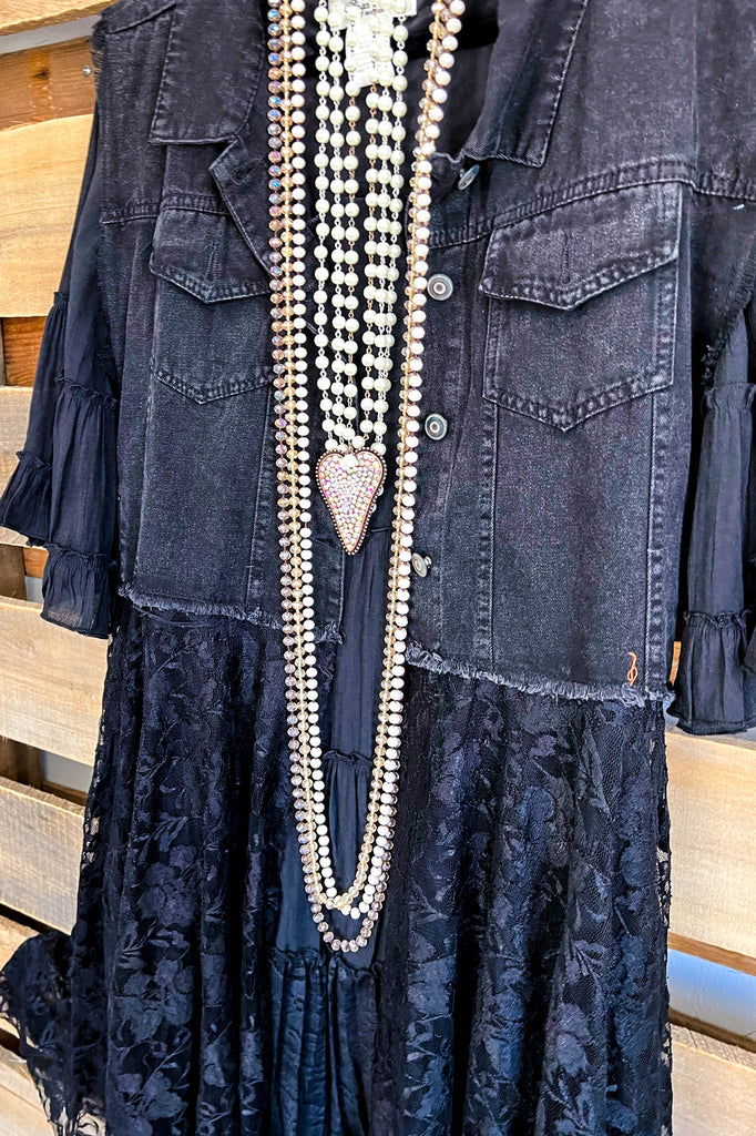 AHB EXCLUSIVE: All The While Vest - Black on Black - 100% COTTON