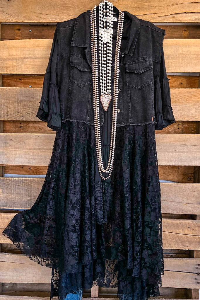 AHB EXCLUSIVE: All The While Vest - Black on Black - 100% COTTON