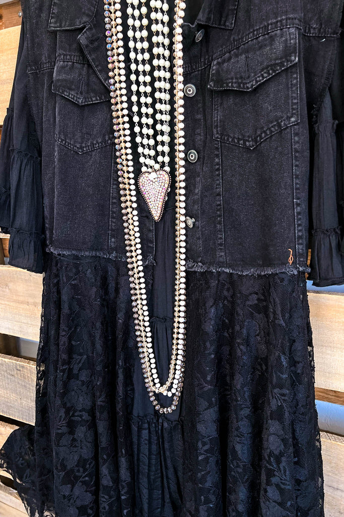 AHB EXCLUSIVE: All The While Vest - Black on Black - 100% COTTON