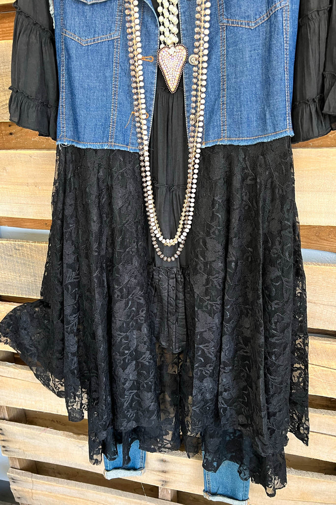 AHB EXCLUSIVE: All The While Vest - Denim Black - 100% COTTON