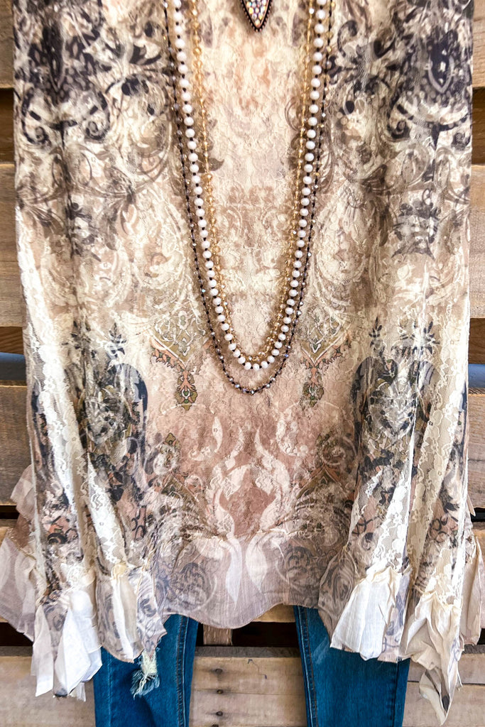 AHB EXCLUSIVE: Love is Alive Tunic - Beige/7TP