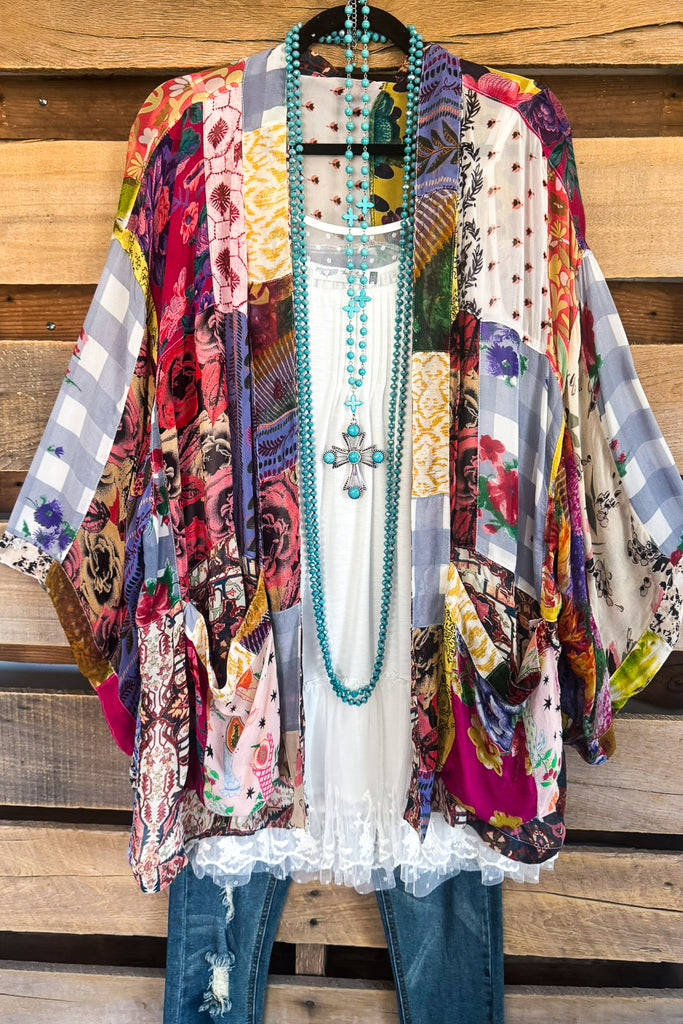Playful Aesthetic Kimono - Multi - SALE