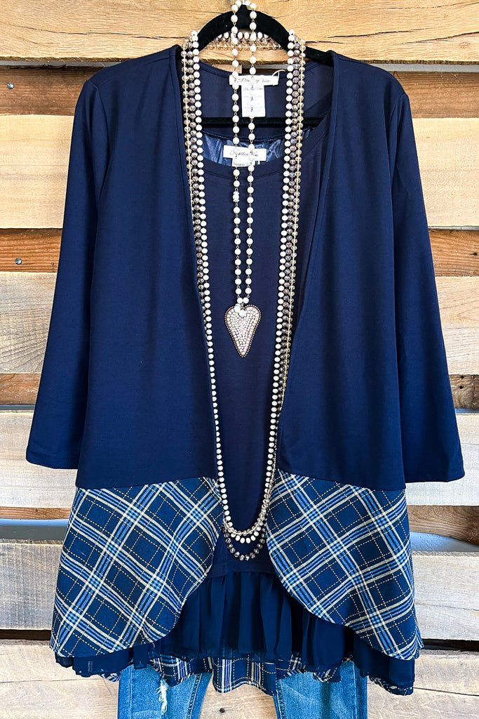 Relaxing Right Cardigan - Navy Blue - SALE